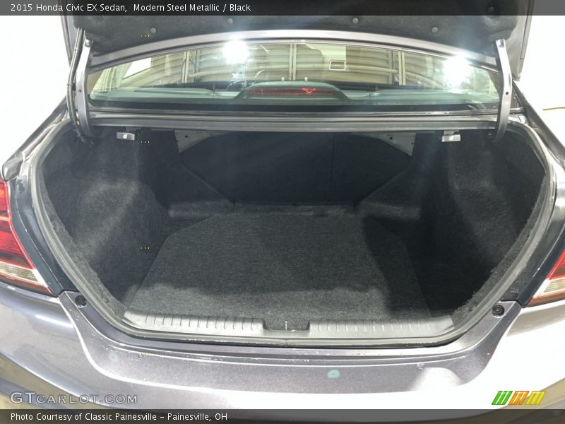 Modern Steel Metallic / Black 2015 Honda Civic EX Sedan