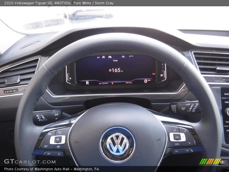 Pure White / Storm Gray 2020 Volkswagen Tiguan SEL 4MOTION