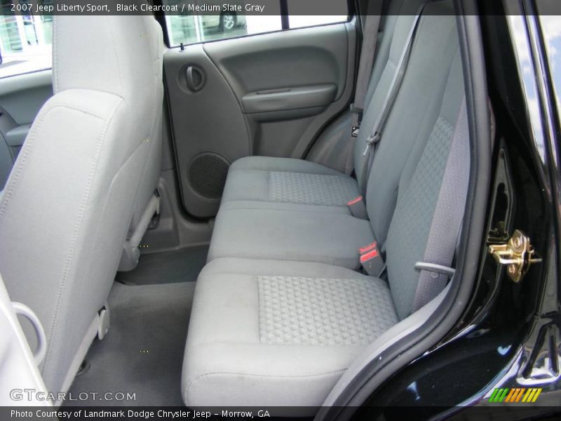 Black Clearcoat / Medium Slate Gray 2007 Jeep Liberty Sport