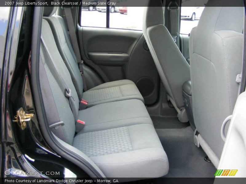 Black Clearcoat / Medium Slate Gray 2007 Jeep Liberty Sport