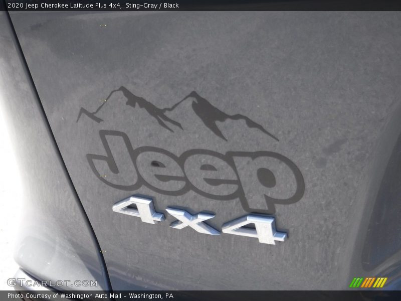 Sting-Gray / Black 2020 Jeep Cherokee Latitude Plus 4x4