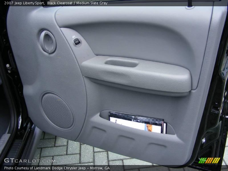 Black Clearcoat / Medium Slate Gray 2007 Jeep Liberty Sport