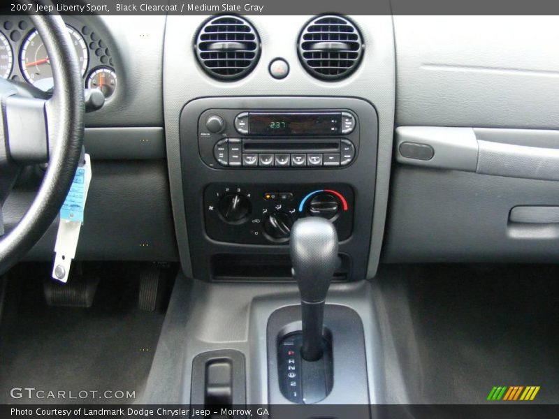 Black Clearcoat / Medium Slate Gray 2007 Jeep Liberty Sport