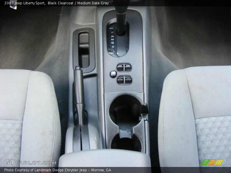 Black Clearcoat / Medium Slate Gray 2007 Jeep Liberty Sport
