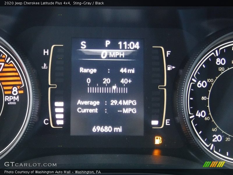 Sting-Gray / Black 2020 Jeep Cherokee Latitude Plus 4x4