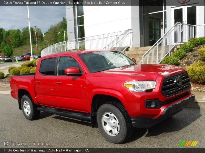 Barcelona Red Metallic / Cement Gray 2019 Toyota Tacoma SR Double Cab 4x4