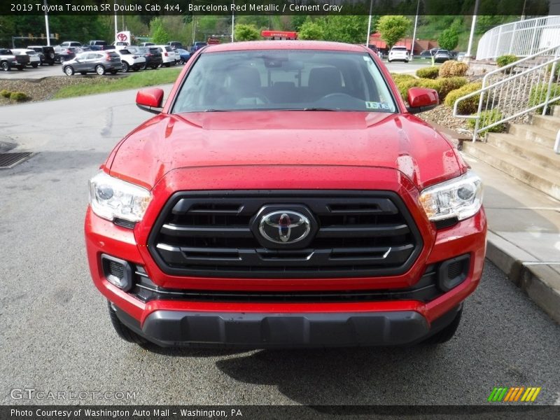 Barcelona Red Metallic / Cement Gray 2019 Toyota Tacoma SR Double Cab 4x4