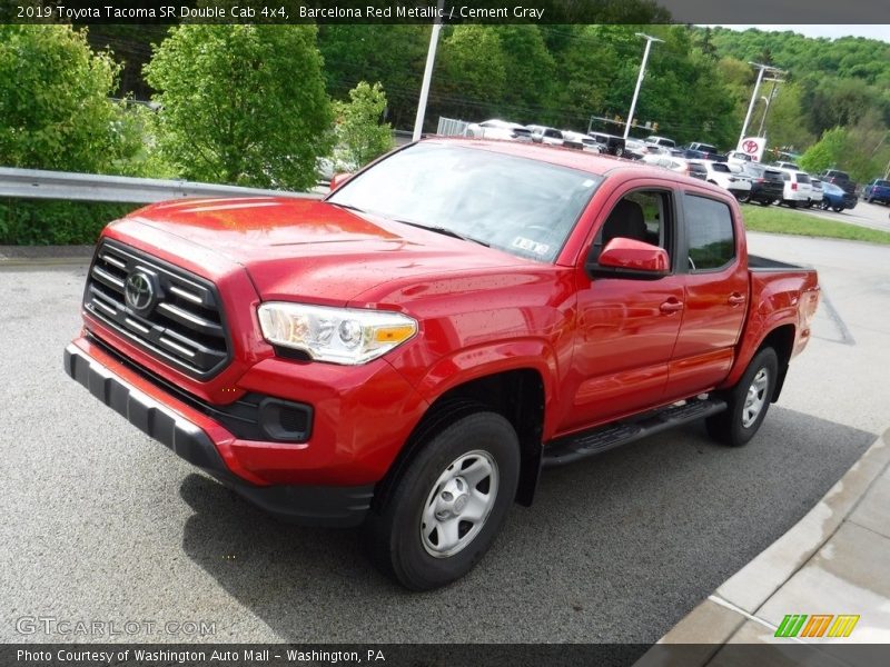 Barcelona Red Metallic / Cement Gray 2019 Toyota Tacoma SR Double Cab 4x4