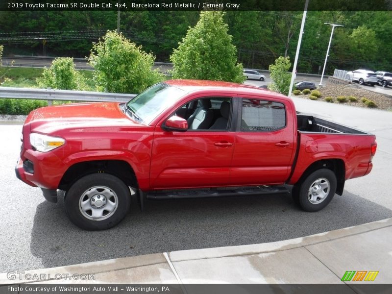 Barcelona Red Metallic / Cement Gray 2019 Toyota Tacoma SR Double Cab 4x4
