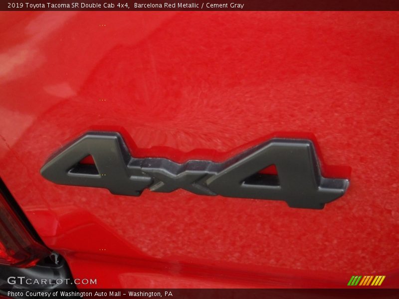 Barcelona Red Metallic / Cement Gray 2019 Toyota Tacoma SR Double Cab 4x4