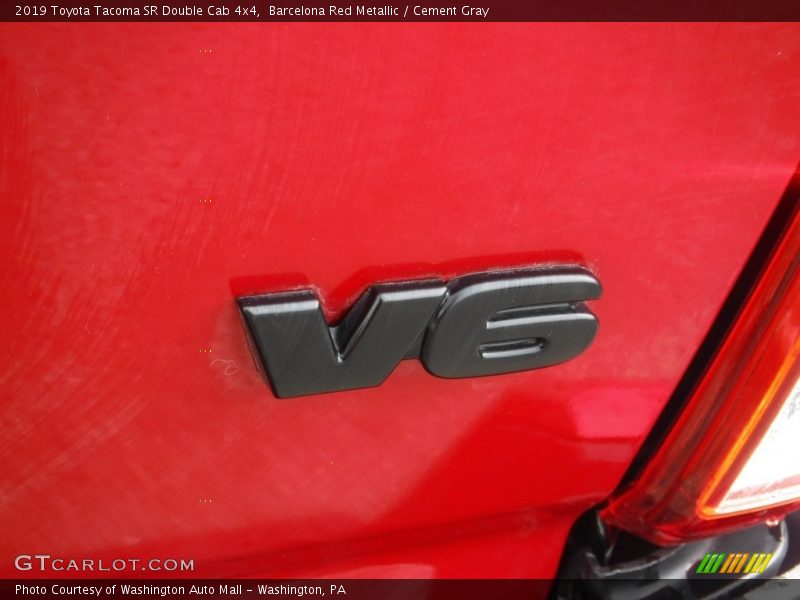 Barcelona Red Metallic / Cement Gray 2019 Toyota Tacoma SR Double Cab 4x4