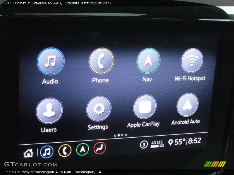 Graphite Metallic / Jet Black 2020 Chevrolet Traverse RS AWD
