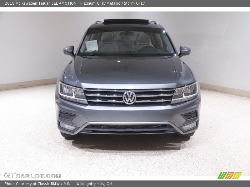 Platinum Gray Metallic / Storm Gray 2018 Volkswagen Tiguan SEL 4MOTION