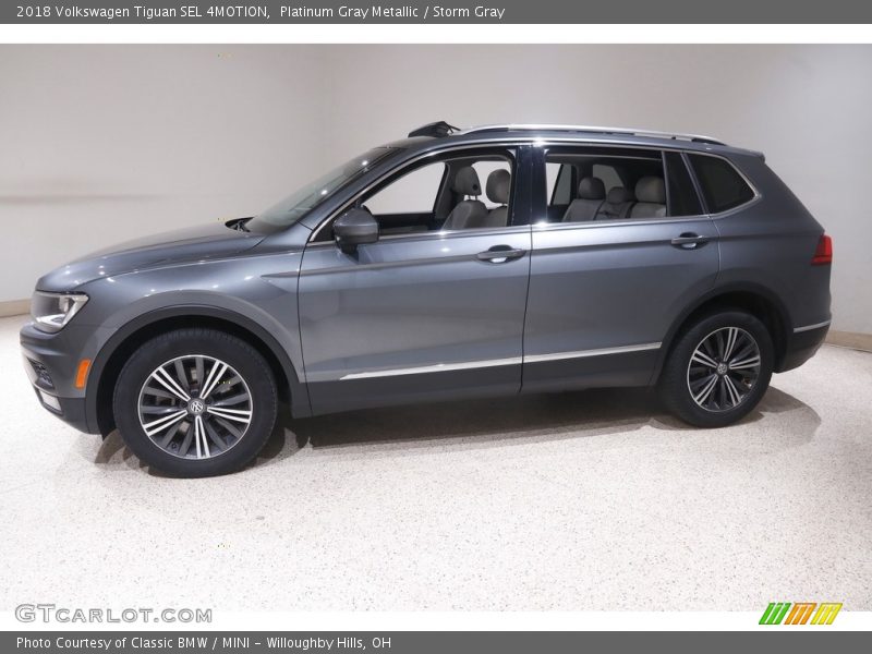 Platinum Gray Metallic / Storm Gray 2018 Volkswagen Tiguan SEL 4MOTION