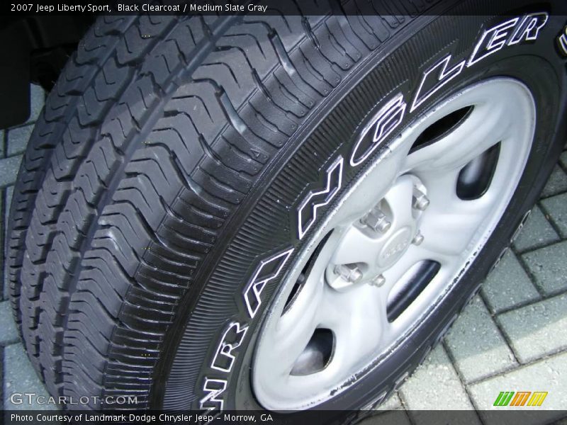 Black Clearcoat / Medium Slate Gray 2007 Jeep Liberty Sport