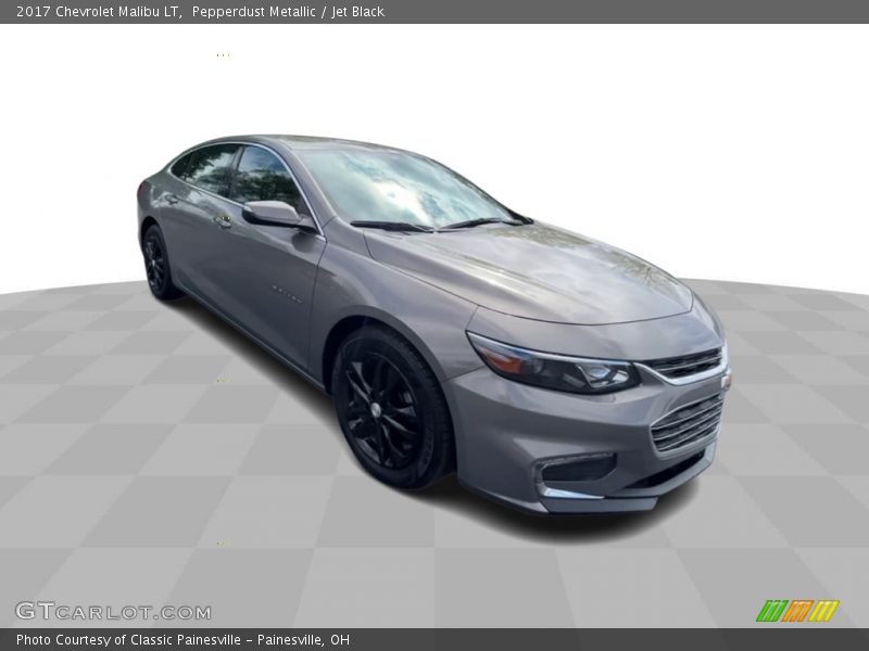 Pepperdust Metallic / Jet Black 2017 Chevrolet Malibu LT