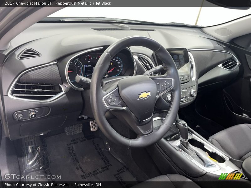 Pepperdust Metallic / Jet Black 2017 Chevrolet Malibu LT