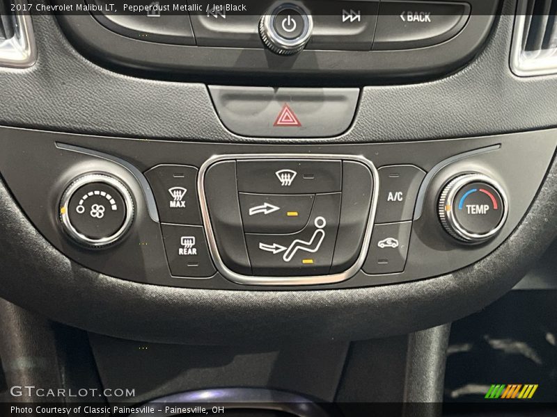 Pepperdust Metallic / Jet Black 2017 Chevrolet Malibu LT