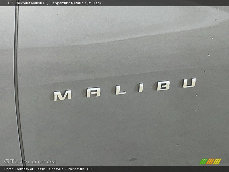 Pepperdust Metallic / Jet Black 2017 Chevrolet Malibu LT