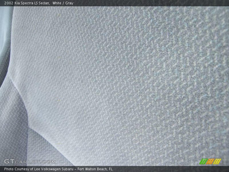 White / Gray 2002 Kia Spectra LS Sedan