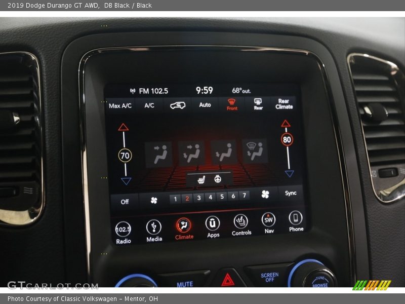 DB Black / Black 2019 Dodge Durango GT AWD