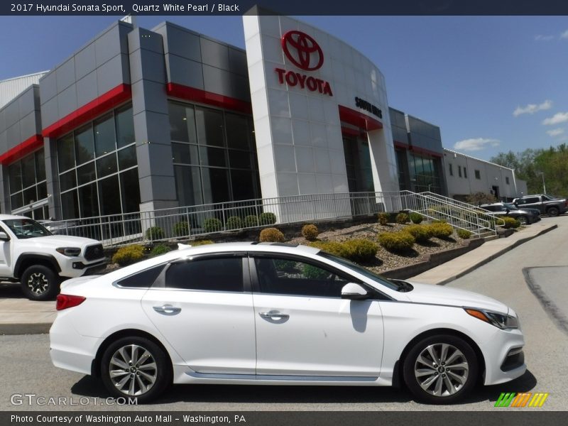 Quartz White Pearl / Black 2017 Hyundai Sonata Sport