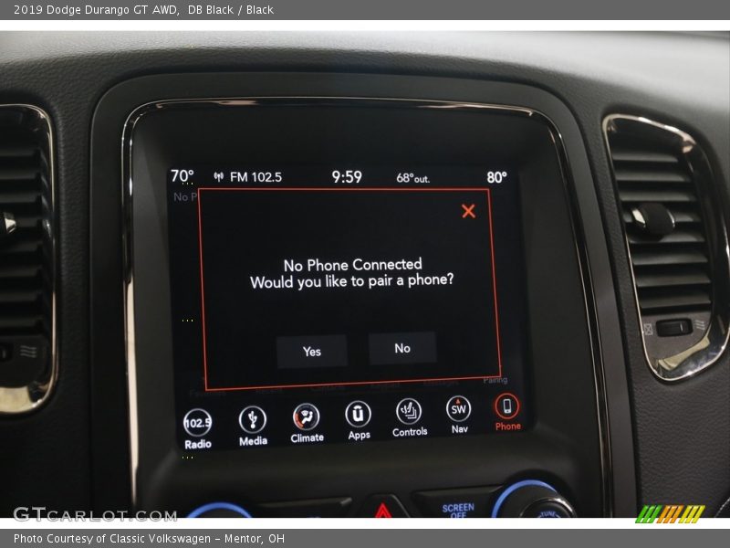 DB Black / Black 2019 Dodge Durango GT AWD