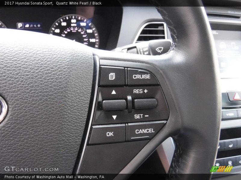 Quartz White Pearl / Black 2017 Hyundai Sonata Sport