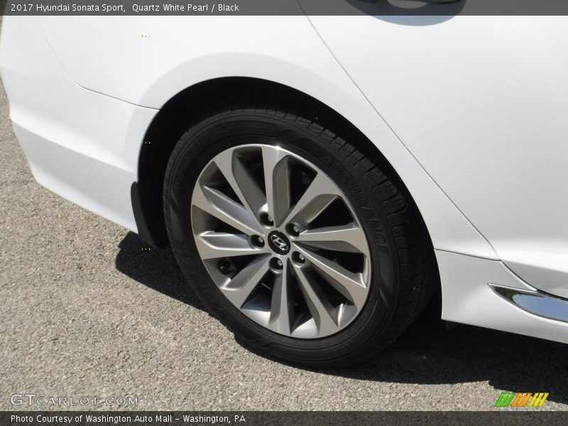 Quartz White Pearl / Black 2017 Hyundai Sonata Sport