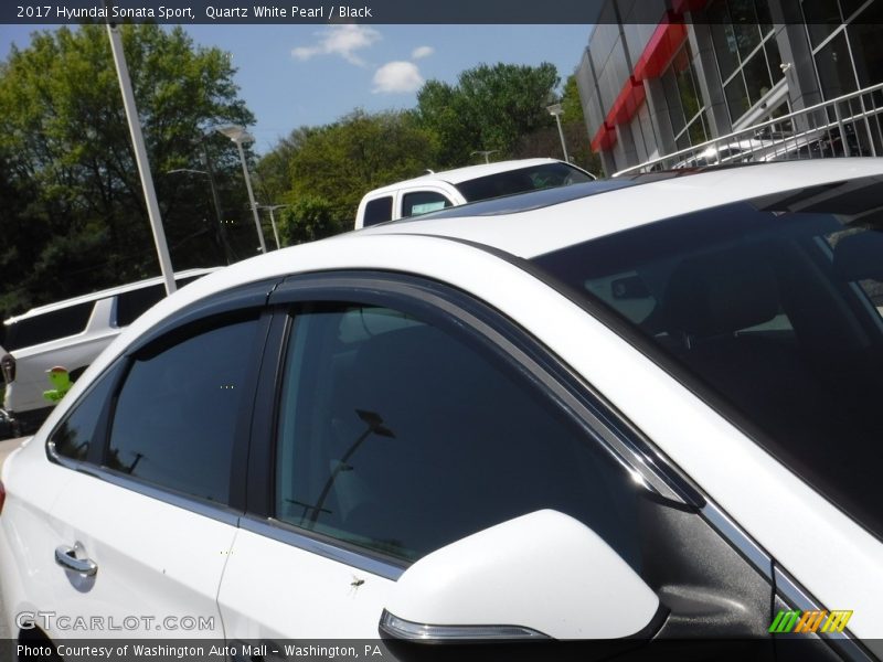 Quartz White Pearl / Black 2017 Hyundai Sonata Sport
