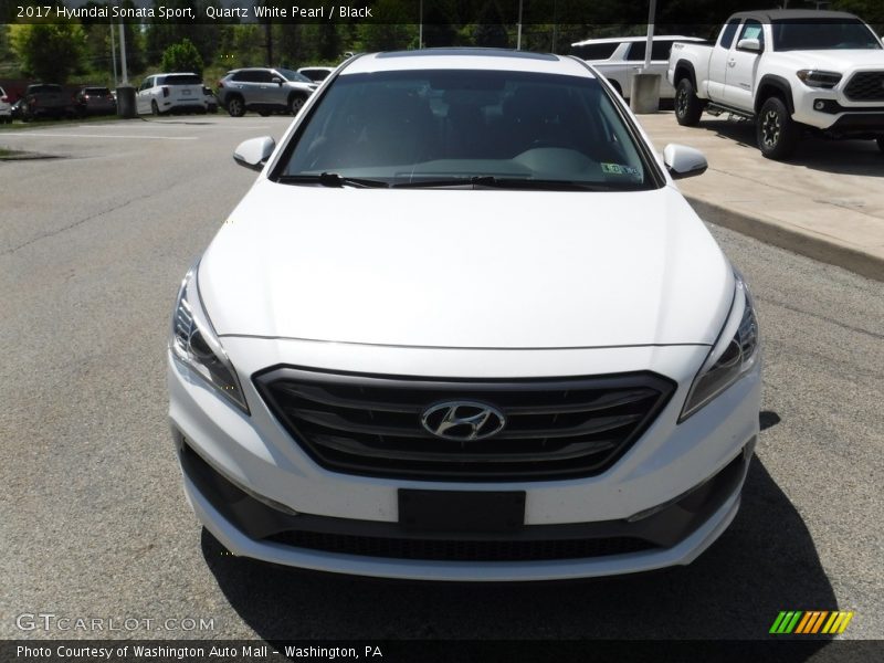 Quartz White Pearl / Black 2017 Hyundai Sonata Sport