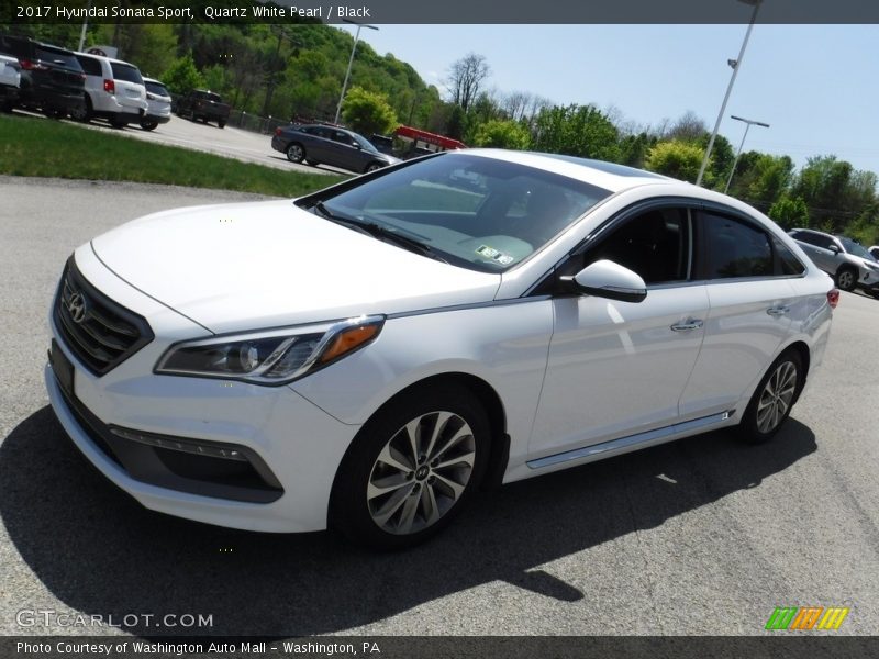 Quartz White Pearl / Black 2017 Hyundai Sonata Sport