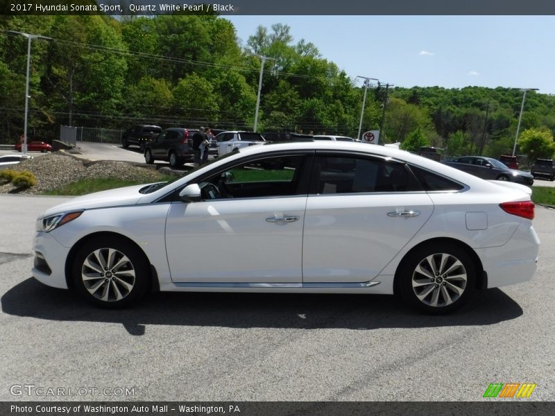 Quartz White Pearl / Black 2017 Hyundai Sonata Sport