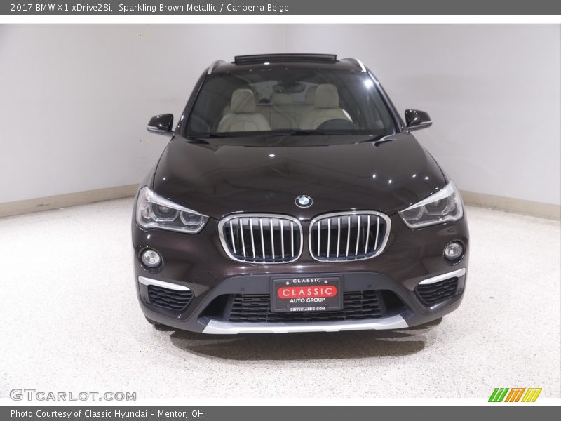 Sparkling Brown Metallic / Canberra Beige 2017 BMW X1 xDrive28i