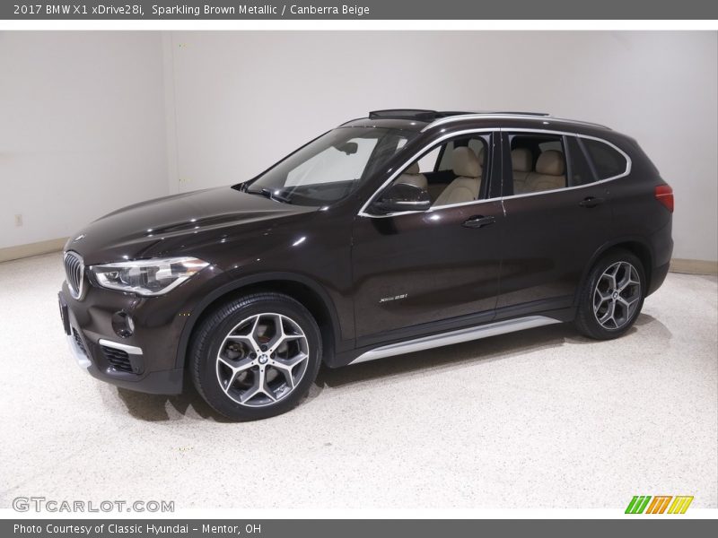 Sparkling Brown Metallic / Canberra Beige 2017 BMW X1 xDrive28i