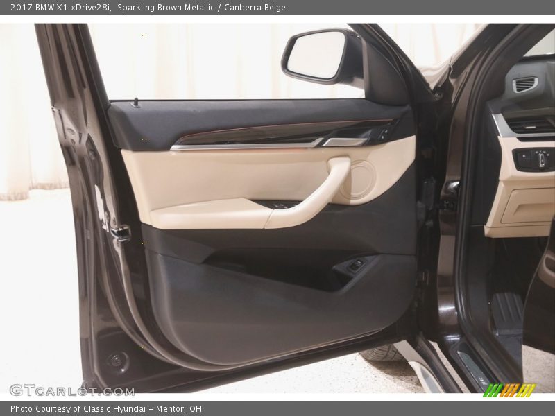 Sparkling Brown Metallic / Canberra Beige 2017 BMW X1 xDrive28i