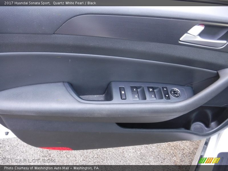 Quartz White Pearl / Black 2017 Hyundai Sonata Sport