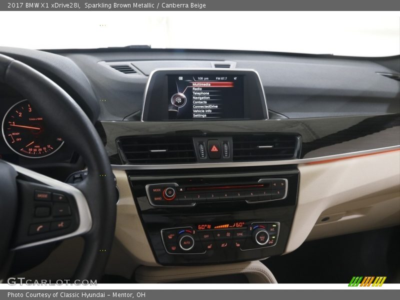 Sparkling Brown Metallic / Canberra Beige 2017 BMW X1 xDrive28i