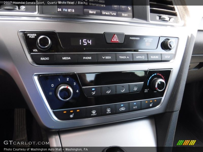 Quartz White Pearl / Black 2017 Hyundai Sonata Sport