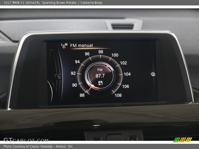 Sparkling Brown Metallic / Canberra Beige 2017 BMW X1 xDrive28i