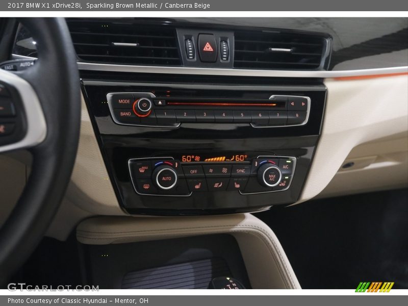 Sparkling Brown Metallic / Canberra Beige 2017 BMW X1 xDrive28i