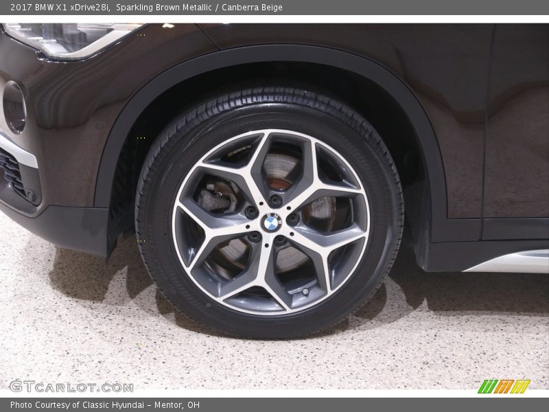 Sparkling Brown Metallic / Canberra Beige 2017 BMW X1 xDrive28i