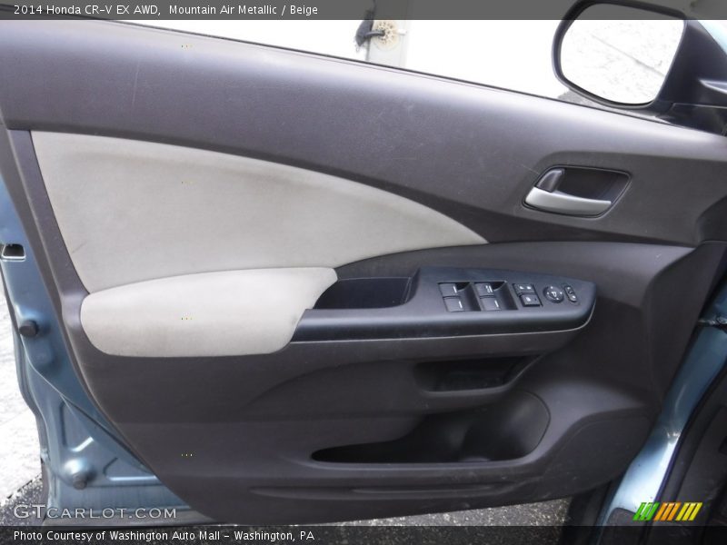 Mountain Air Metallic / Beige 2014 Honda CR-V EX AWD