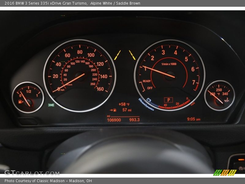  2016 3 Series 335i xDrive Gran Turismo 335i xDrive Gran Turismo Gauges