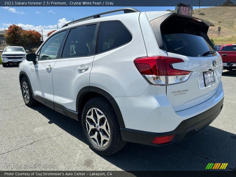 Crystal White Pearl / Gray 2021 Subaru Forester 2.5i Premium