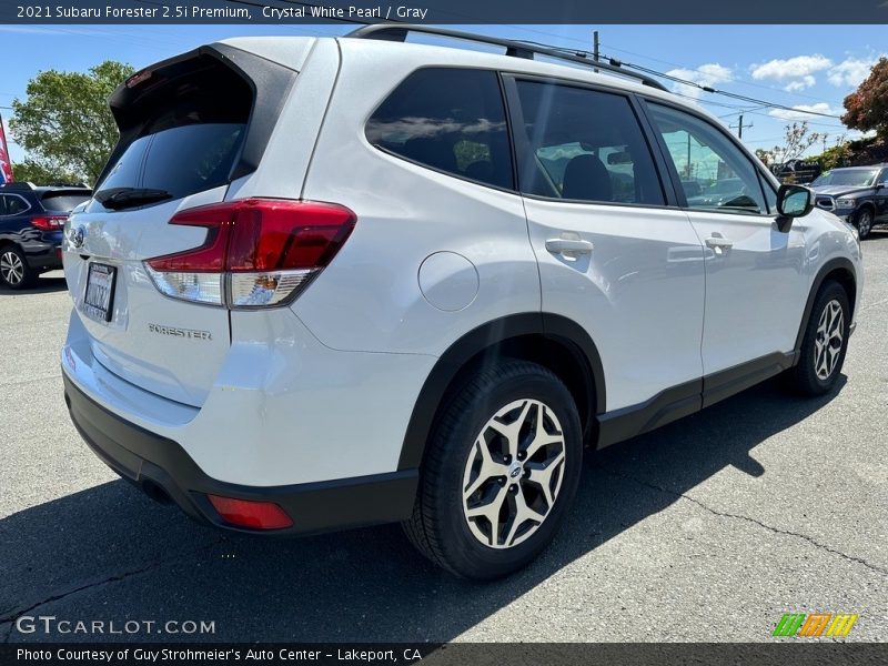 Crystal White Pearl / Gray 2021 Subaru Forester 2.5i Premium