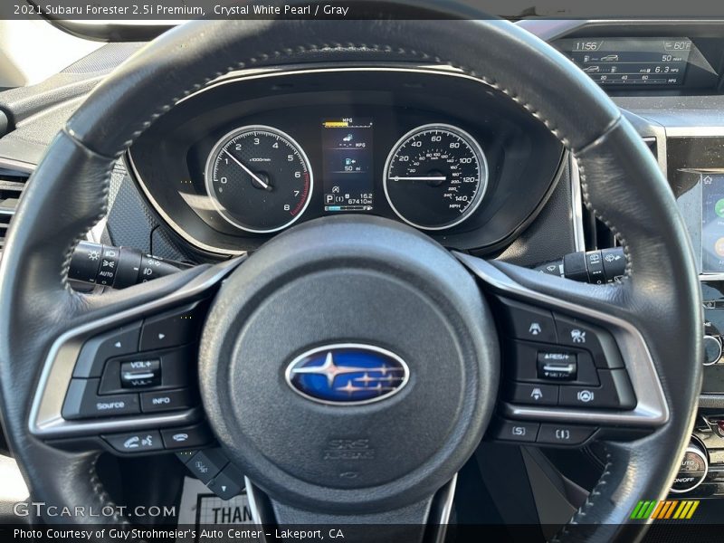 Crystal White Pearl / Gray 2021 Subaru Forester 2.5i Premium