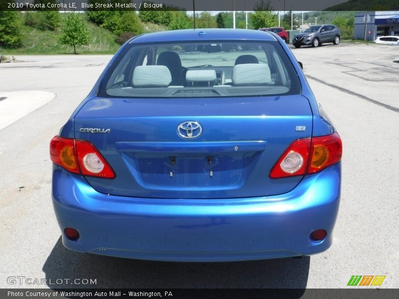 Blue Streak Metallic / Bisque 2010 Toyota Corolla LE