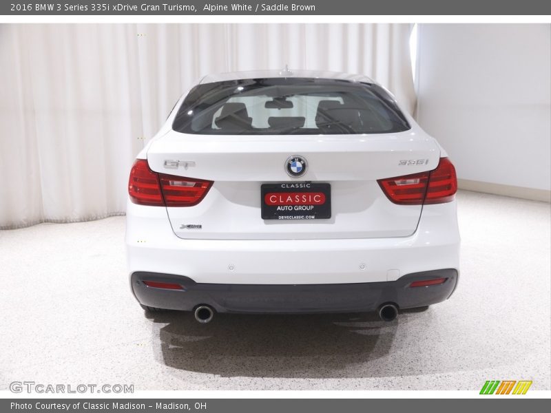 Alpine White / Saddle Brown 2016 BMW 3 Series 335i xDrive Gran Turismo