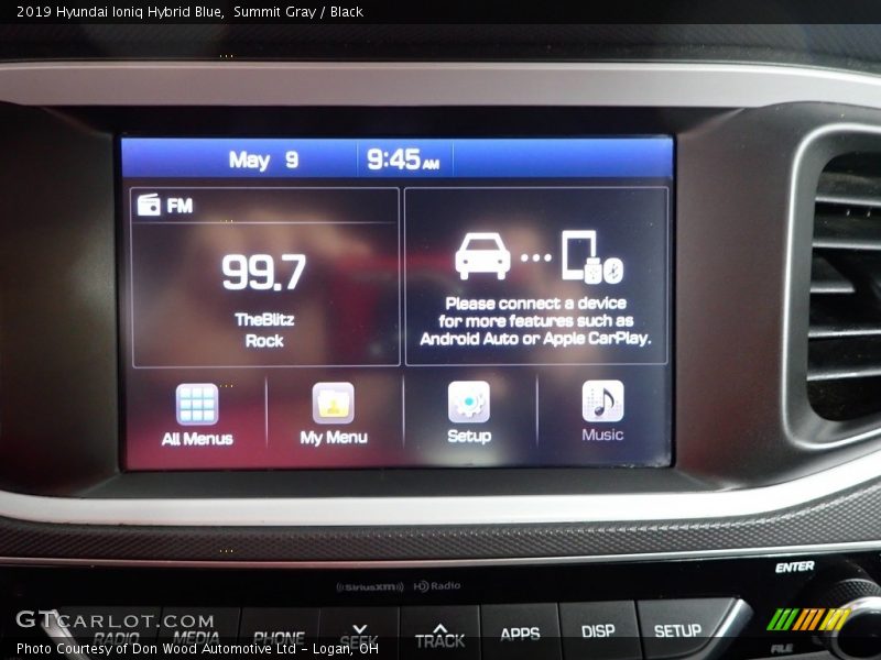 Summit Gray / Black 2019 Hyundai Ioniq Hybrid Blue